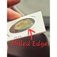 [ Error Coin GOLD Colour ] 2022 Malaysia Error Coin 5 Sen Struck on 20 Sen Planchet UNC/BU Collectio