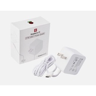 Raspberry Pi British Made 5 PD Power Supply 27W USB-C White