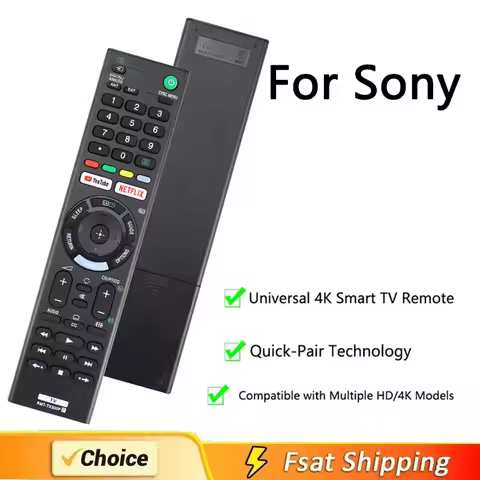 New RMT-TX300E Remote Control For Sony Led Smart TV LCD For Youtube/Netflix Button KD-55XE8505 KD43X