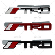【Big Sale】1 Piece For Silver 3D Metal Auto Front Emblem For TRD For Toyota Vios hilux Innova Fortune