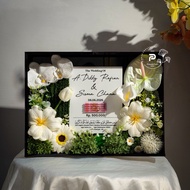 Wedding dowry frame acrylic frame black series Garden Flora Premium Wedding Box 30x40cm