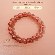 Jade Dan Tam - Strawberry Quartz Bracelet 9mm 5A - Water Element & Wood Element