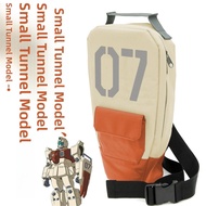 Orange Leather Version MS Gundam 08MS Small Team Crossbody Backpack Shield Shape Single Shoulder Bag