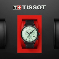 TISSOT T116.617.37.091.00 T1166173709100 Men's Analog Watch CHRONO XL 45mm Green Index Textile Strap *Original