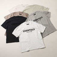 Z1F7 ESSENTIALS HHH Double-Sided Flocking Printed Short-Sleeved FOG Summer Heavy T-Shirt