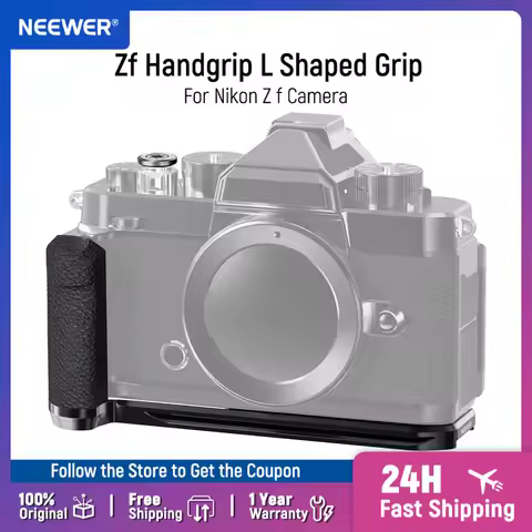 NEEWER Zf Handgrip L Shaped Grip for Nikon Z f Camera Mounting Baseplate L Bracket with Thumb Grip &