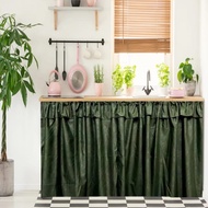 gorden kolong korden dapur polos/hordeng meja kompor/gorden kolong dapur gorden kolong motif embos