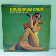 #AA154-26 2LP TERPAKAI [ DRUM DRUM DRUM / POPS BEST 24 ] USED 2LP < G >