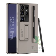 Slim S Pen Slot Bracket Casing Cover Samsung Galaxy S25 S24 S23 Ultra S25 Plus Ultra Thin Kickstand 