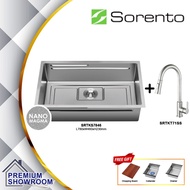 SORENTO SRTKS7846 Nanomagma Multifunctional Kitchen Sink Combo Set / S/Steel 304 Sink + Kitchen Fauc