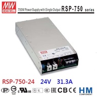 MW Power Supply RSP-750-24 24V 31.3A-HM Industrial Automation