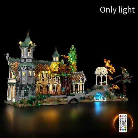 Creative LED Light Set Compatible Lego 10316 THE LORD OF THE RINGS RIVENDELL Model Toys Decorative L