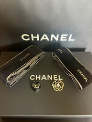 Chanel 24C 聖誕包裝 珍珠山茶花 黑色心心 可改頭飾 戒指 胸針等