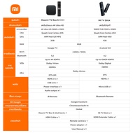 Xiaomi TV Box S(2nd Gen) 4K Ultra กล่องแอนดรอยด์ทีวี กล่องทีวีดิจิตอล กล่องดิจิตอล ทีวีแอนดรอยด์ GoogleTV รองรับภาษาไทย รองรับการสั่งงานด้วยเสียง