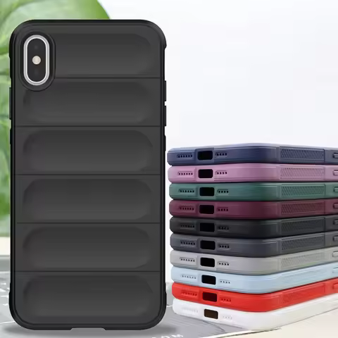 For iPhone XS Max Case Skin-Friendy Shockproof Silicone TPU Phone Back Cover For iPhone X XR XS Max