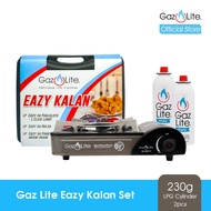 Gaz Lite Choco Eazy Kalan (Portable LPG Stove) + 2 Gaz Lite Mate 230g LPG Cylinders