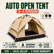 Automatic Camping Tent Auto Khemah Foldable Waterproof Portable Outdoor Tent Hiking Easy Setup