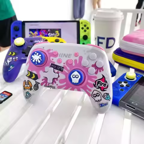 IINE Wireless Pro Controller Bluetooth L695 NFC Vibration Game Controller Jet Warrior Graffiti Editi