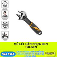 MỎ LẾT CÁN NHỰA ĐEN TOLSEN  6" 8"10" 12" CHÍNH HÃNG TOLSEN ( 1 CÁI )