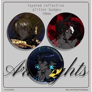 ARKNIGHTS 58mm Holographic Badges Lumen Mlynar Phantom