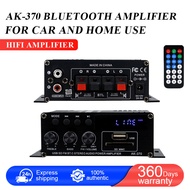 AK-370 Bluetooth Music Amplifier 2.0 Channel Bluetooth Amplifier Supports Bluetooth/RCA/USB Flash Dr