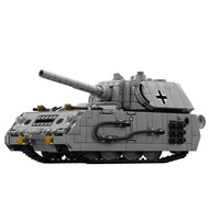 World War 2 WW2 Army Military Soldiers Panzerkampfwagen VIII Maus Tank Model Building Blocks Bricks 