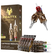 VIDATTX 20Pcs/Box Tattoo Cartridge Needles, RL/RS/RM/M1 Model #12 Standard Assorted Tattoo Needles f