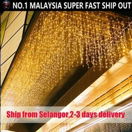 SP 5M 216 LED Christmas Curtain Icicle Lights 8 Modes Lampu Xmas Decoration Outdoor Waterproof Garde