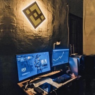 Bst Ready Custom Decorative Wall Lamp Bnb Binance Crypto Coin Size 40Cm