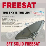 New Antena Parabola Solid 240Cm / 8Ft / 8Feet Freesat Model Yuri