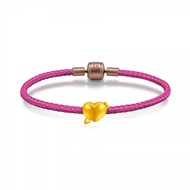 SK Jewellery Cupid Heart 999 Pure Gold Charm