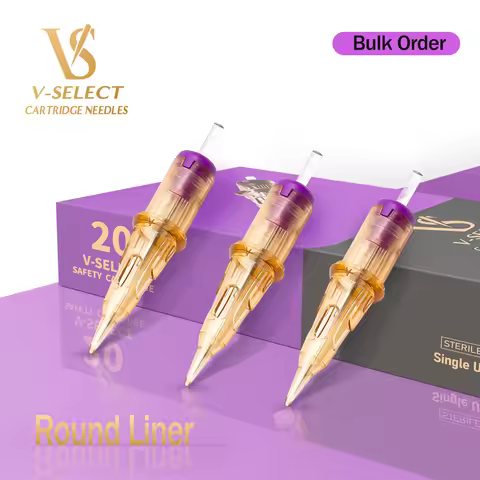 100pcs/200pcs EZ Tattoo Cartridge Needles RL SMP Disposable Sterilized Micropigmentation Permanent M