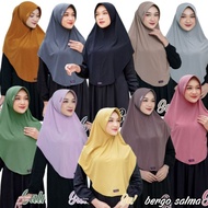 L14 qeysa hijab/bergo daily oval polos Salma Qeysa / bergo jilbab oval