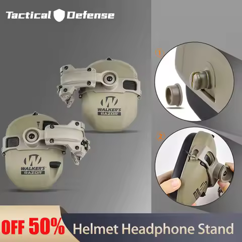 Tactics Hanging Fast Helmet Headphone Stand 360°Rotation Impact Sport Earphone Bracket Adapter ARCWa