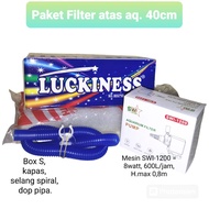 Najmseller - aquarium filter package 40cm. Complete aquarium filter top package, complete with full 