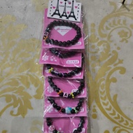 12pc letter bead bracelet, string bead bracelet