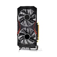 (BEYX) Graphics Card RX580 8GB DDR5 256BIT 2048SP Graphics Card 8Pin Dual Fan for AMD Mining Game Graphics Card