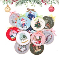 Christmas embroidery material package embroidery handmade diy adult embroidery kit for beginners