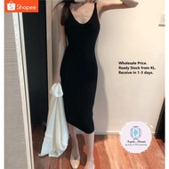 Woman Dress Knitwear Midi Dress Sleeveless BodyCon Dinner Dress