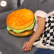 LOLLIPOP1 Realistic Burger Pillow, Realistic Burger Simulation Burger Cheeseburger Pillow, Soft Plus
