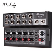 Muslady Konsol Mix5210 Audio Stereo Mixer, Mixer Audio Digital 10