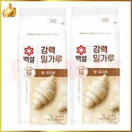 韓國白雪高筋麵粉1kg (啡袋) x【2】(新舊包裝隨機發貨)(平行進口)