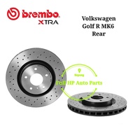 BREMBO XTRA Volkswagen Golf R MK6 Rear Drilled Sport Racing Brake Disc Rotor