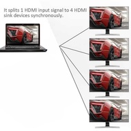 ASSSTRE AIXXCO HDMI Splitter Adapter 1x4 Port 4K Resolution - PC-48