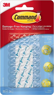 3M Command clear hooks Command Damage-free Decorating Clips Wire Toggle Hooks Mini Clear plastic hoo