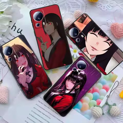 Anime Kakegurui Pretty Cover For Xiaomi Mi 14 13 12X 12 11 11T 11i 10T 10 Pro Lite Ultra 5G Black Ph