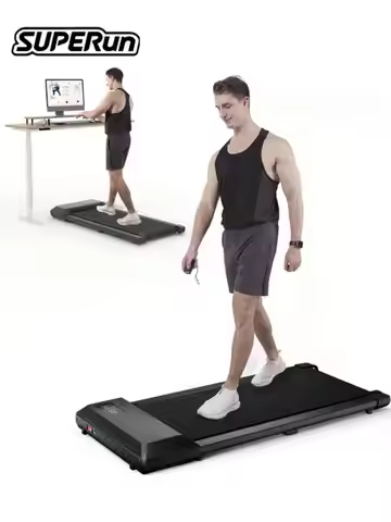 300lbs Treadmill For Home/Office 2.5HP Treadmills Walking Pad LCD Screen Display Remote Control 2in1