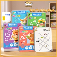 Wonderbaby Pen Control Training Tracing Book For Kids 32Pages Activity Book for Kids Erasable Line M