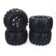 ZD Racing 4PCS 125MM 1/10 รถบรรทุกมอนสเตอร์ยางยาง Rocks ยาง 12mm ล้อ Hex สําหรับ RC Crawler Axial tr