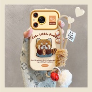 Suitable for Apple Phones 手机壳 摸鱼小浣熊iPhone17PROMAX手机壳15/14PLUS/X/XS磨砂全包软壳防摔